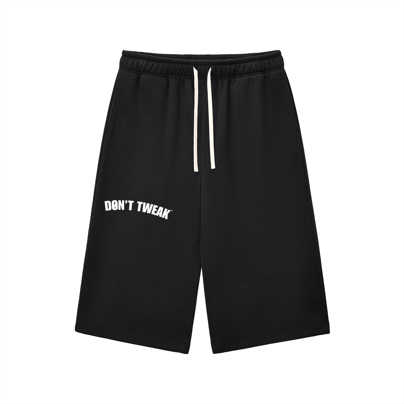 Relaxed Drawstring Three-quarter Sweatpants