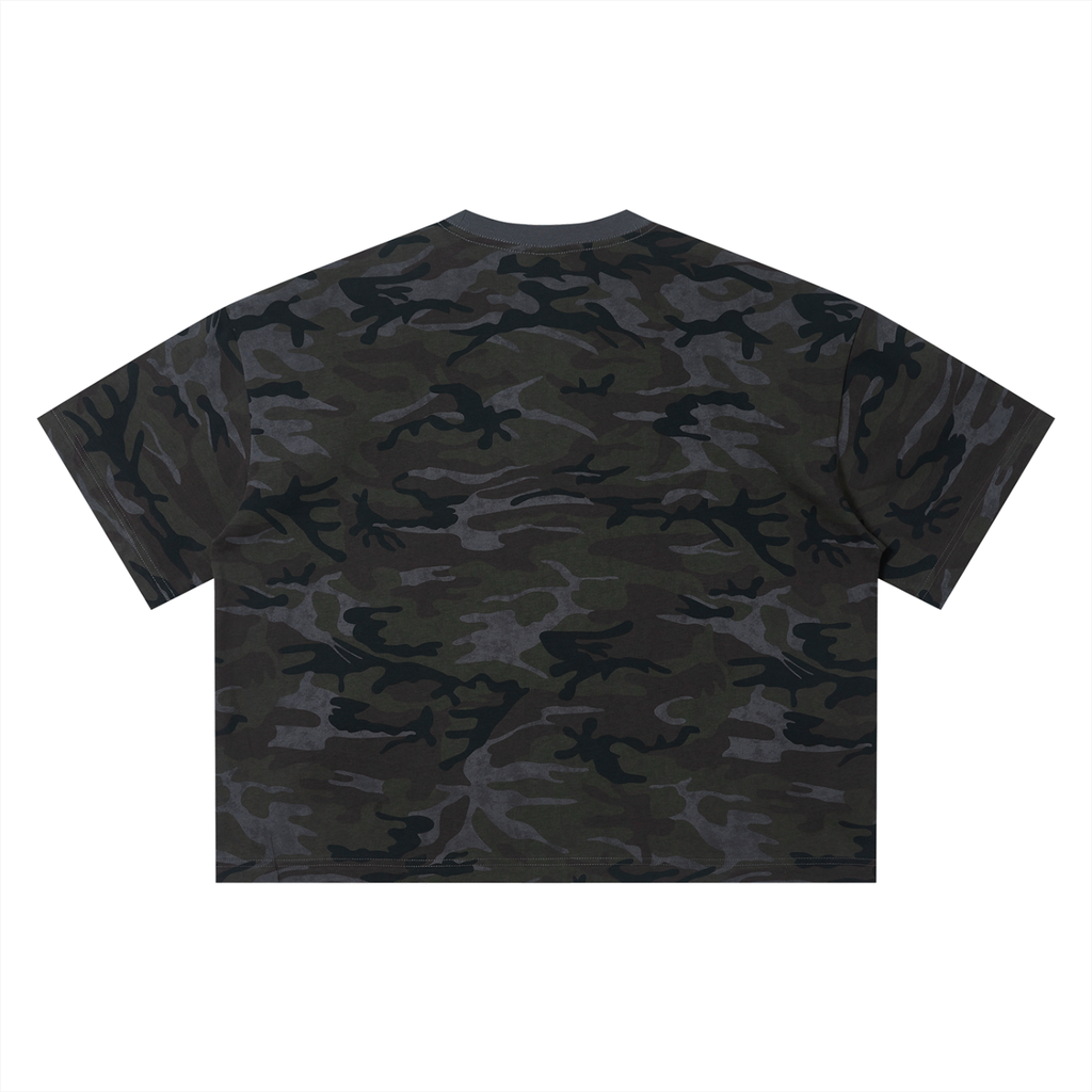 “IN CHICAGO” Camo Boxy T-Shirt